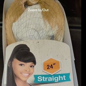 24" Straight BLONDE #613 Bang & Pony